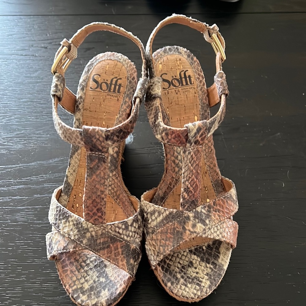 Sofft Python Print Wedges - image 1